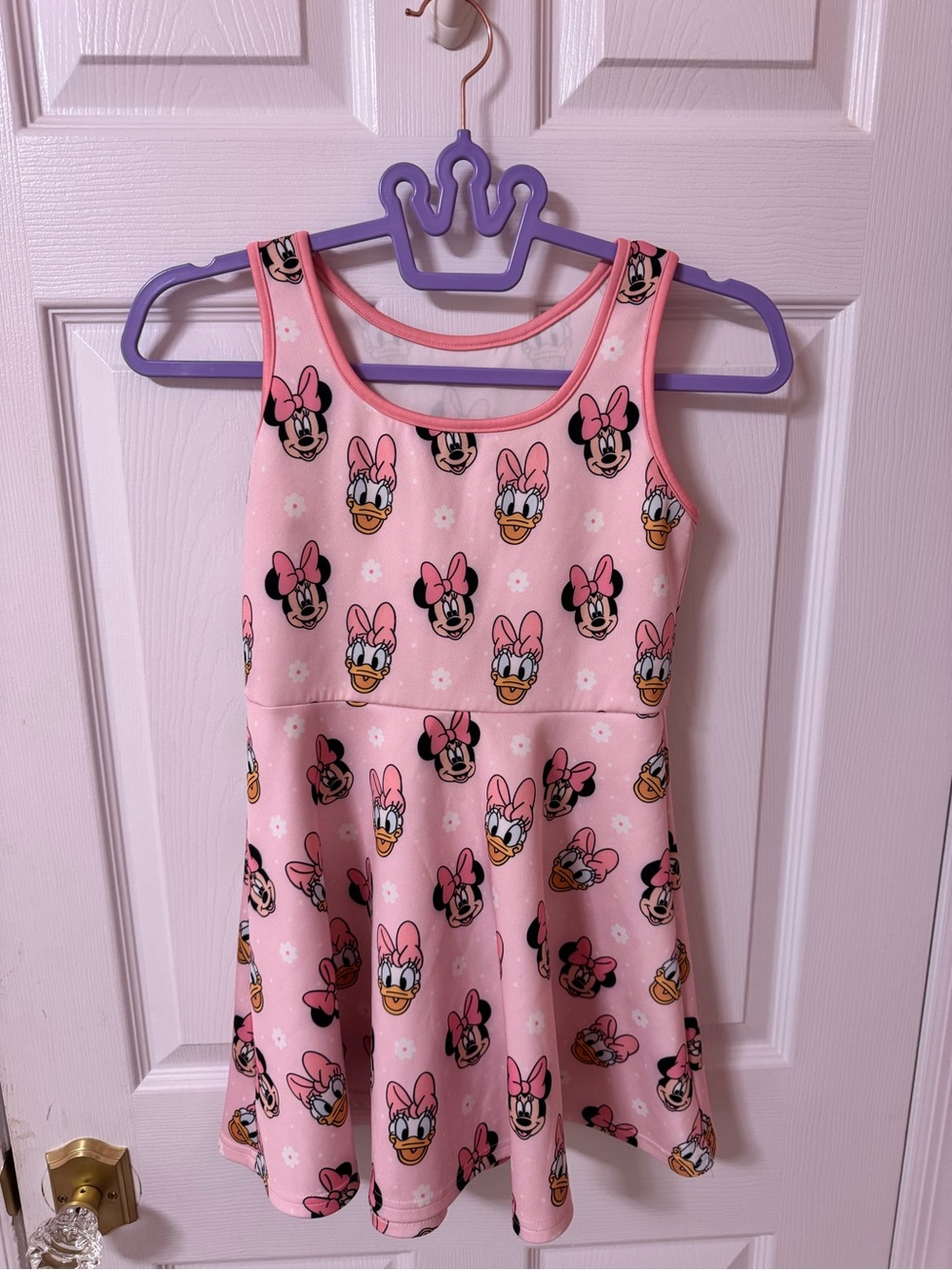 Pink Minnie & Daisy Print Tank Dress for Kids - boutique  - Disney